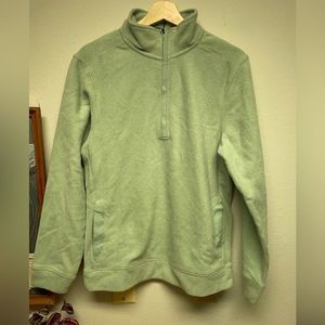 All in motion. Fleece zip-up. Small. Green